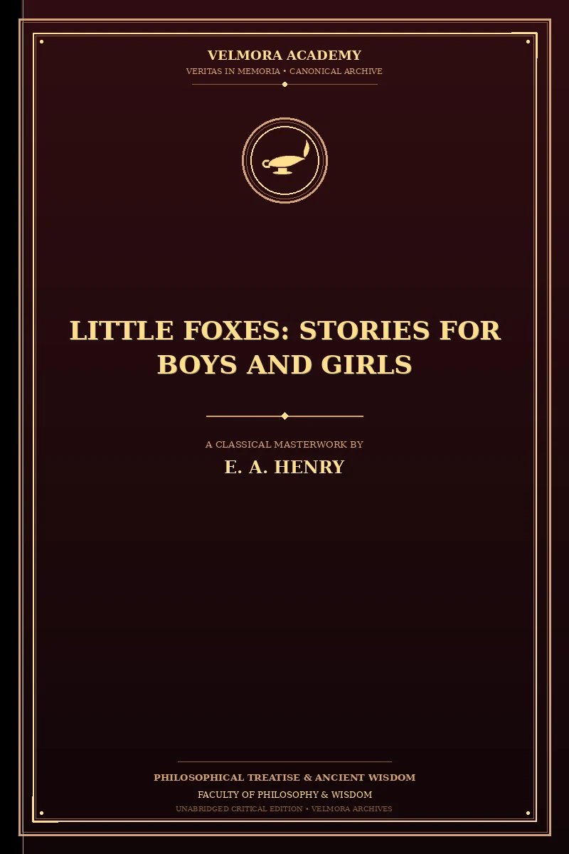 Little Foxes: Stories for Boys and Girls