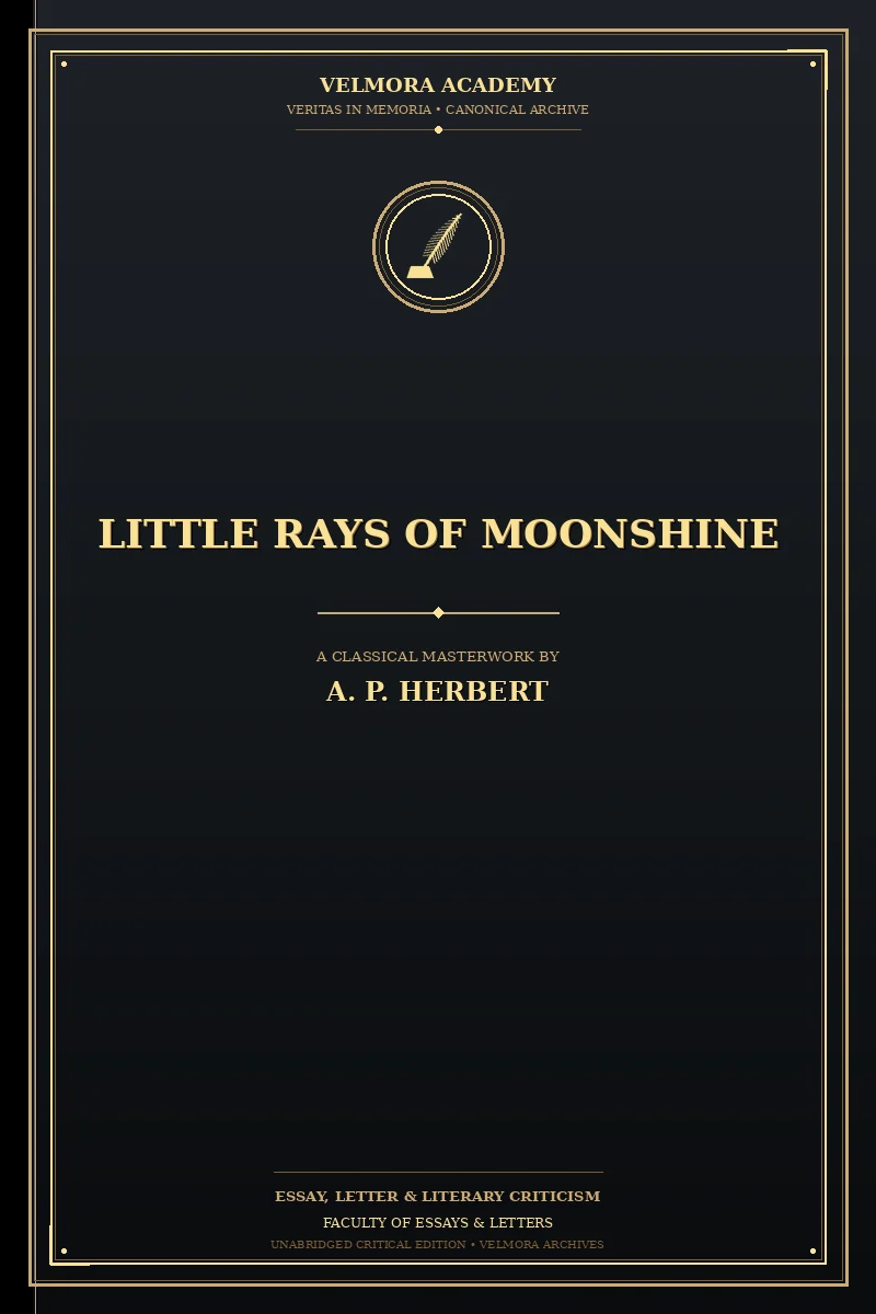 Cover of Little rays of moonshine