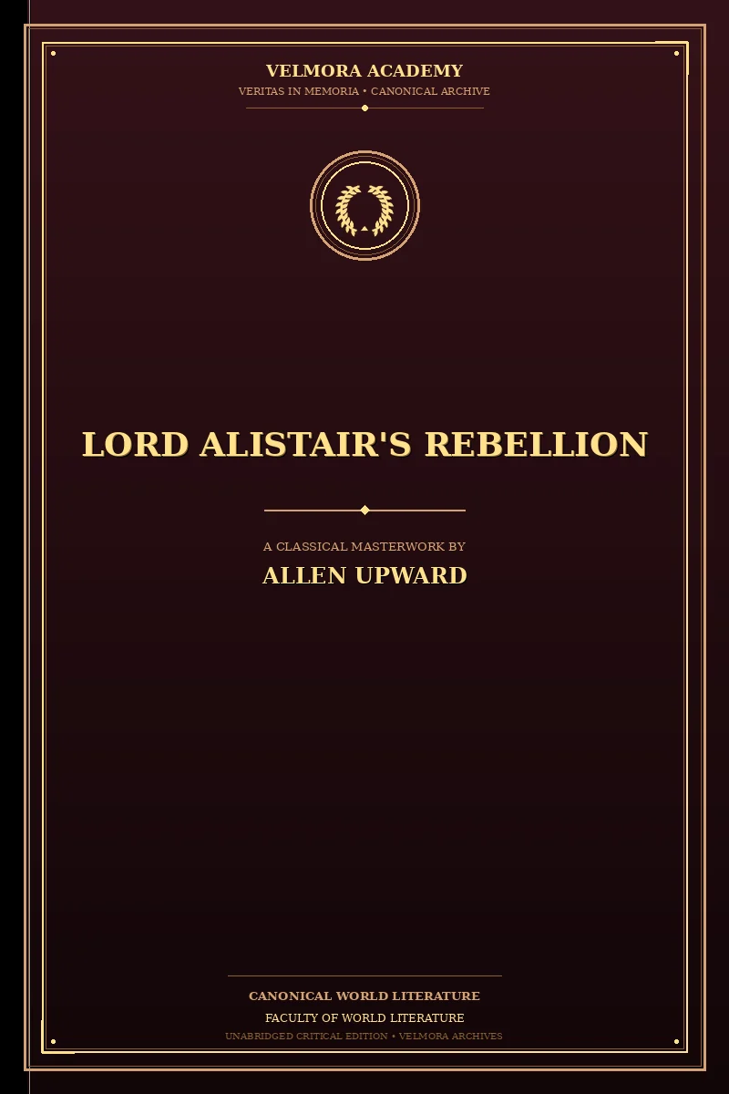 Cover of Lord Alistair's Rebellion