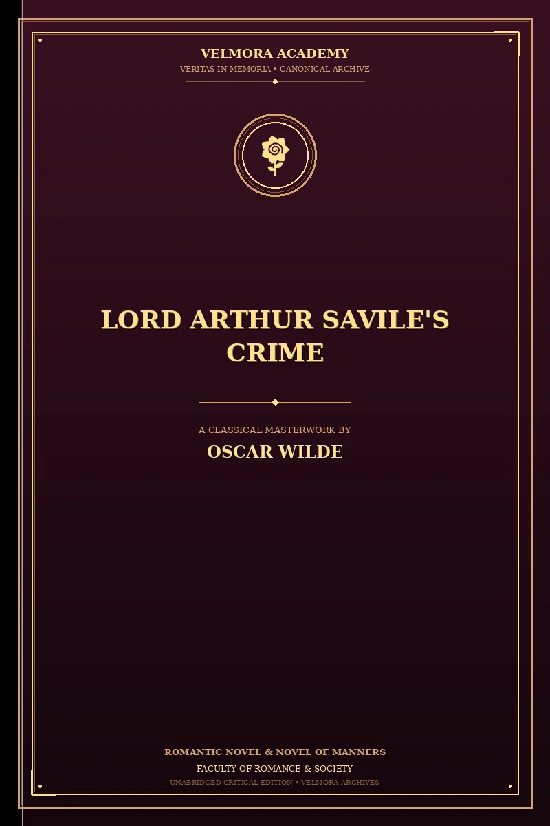 Cover of Lord Arthur Savile's Crime