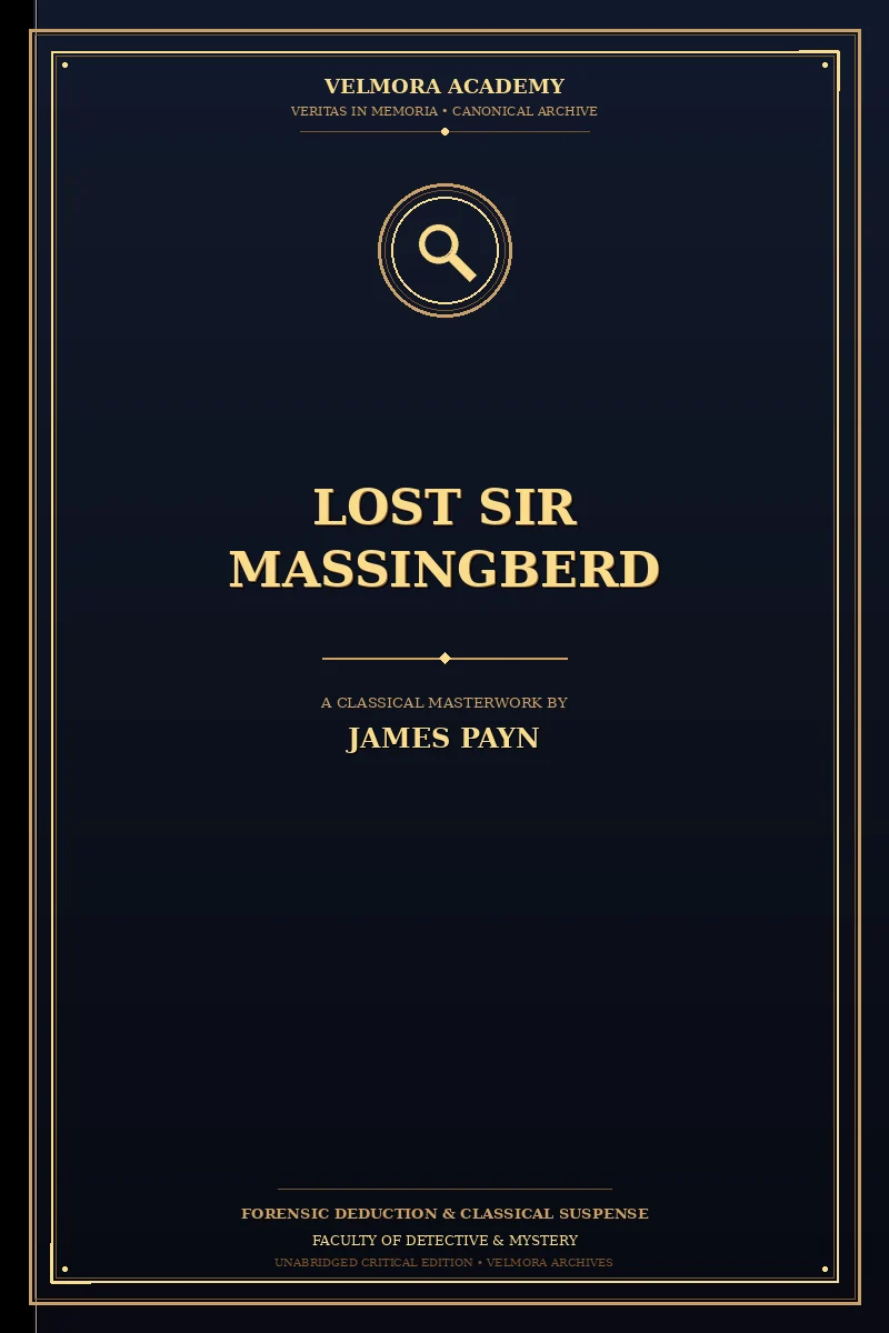 Lost Sir Massingberd — A Romance of Real Life. V. 1/2