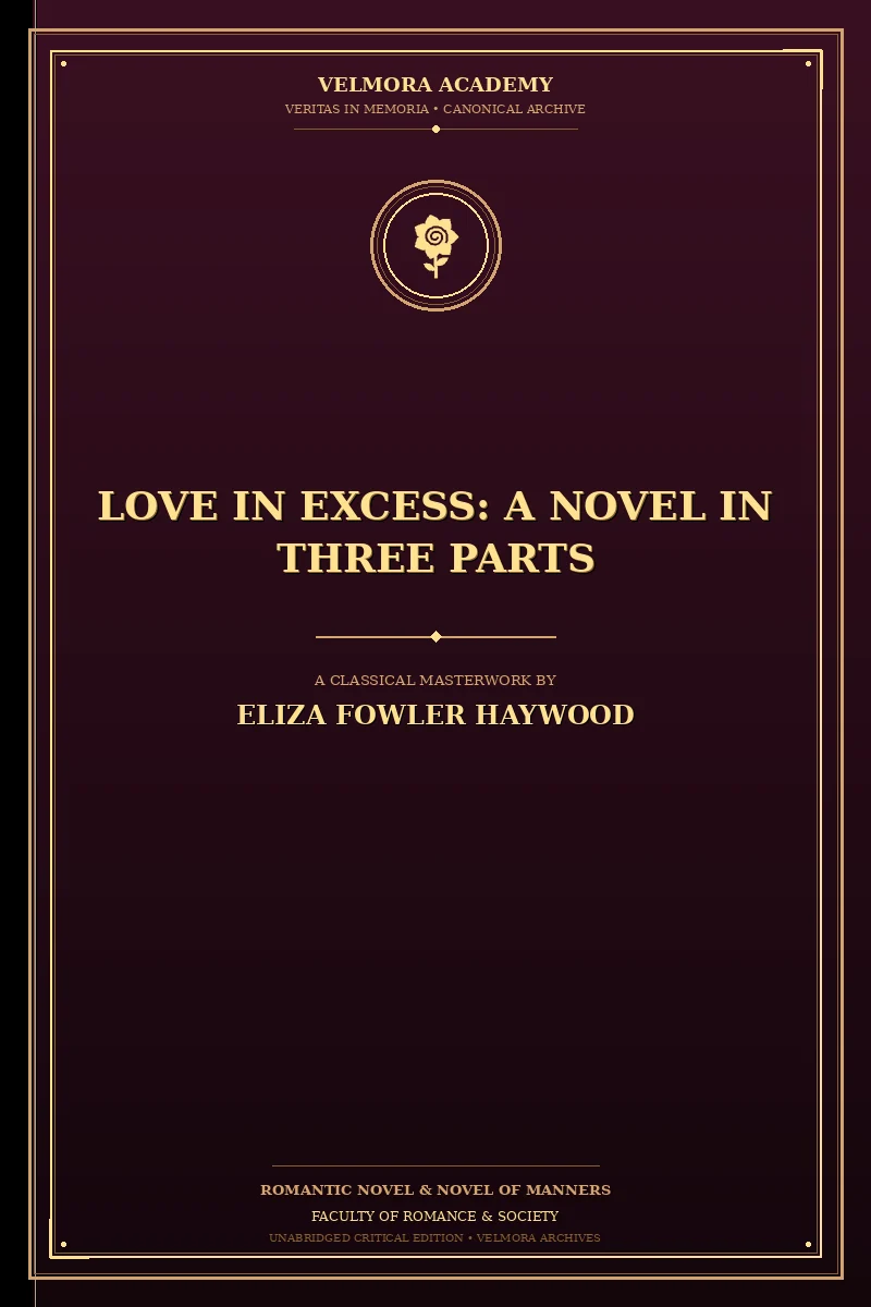 Cover of Love in Excess