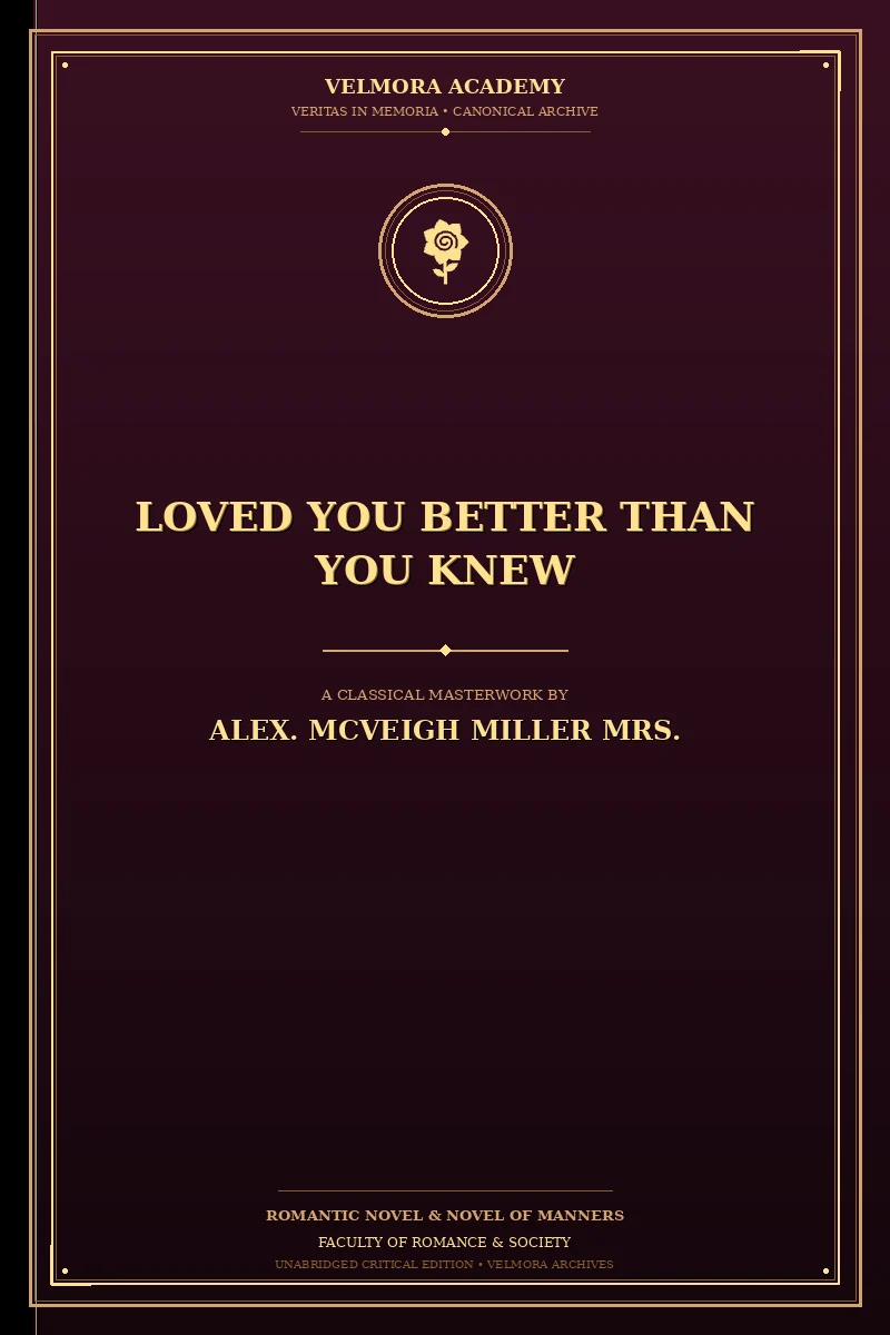 Cover of Loved you better than you knew