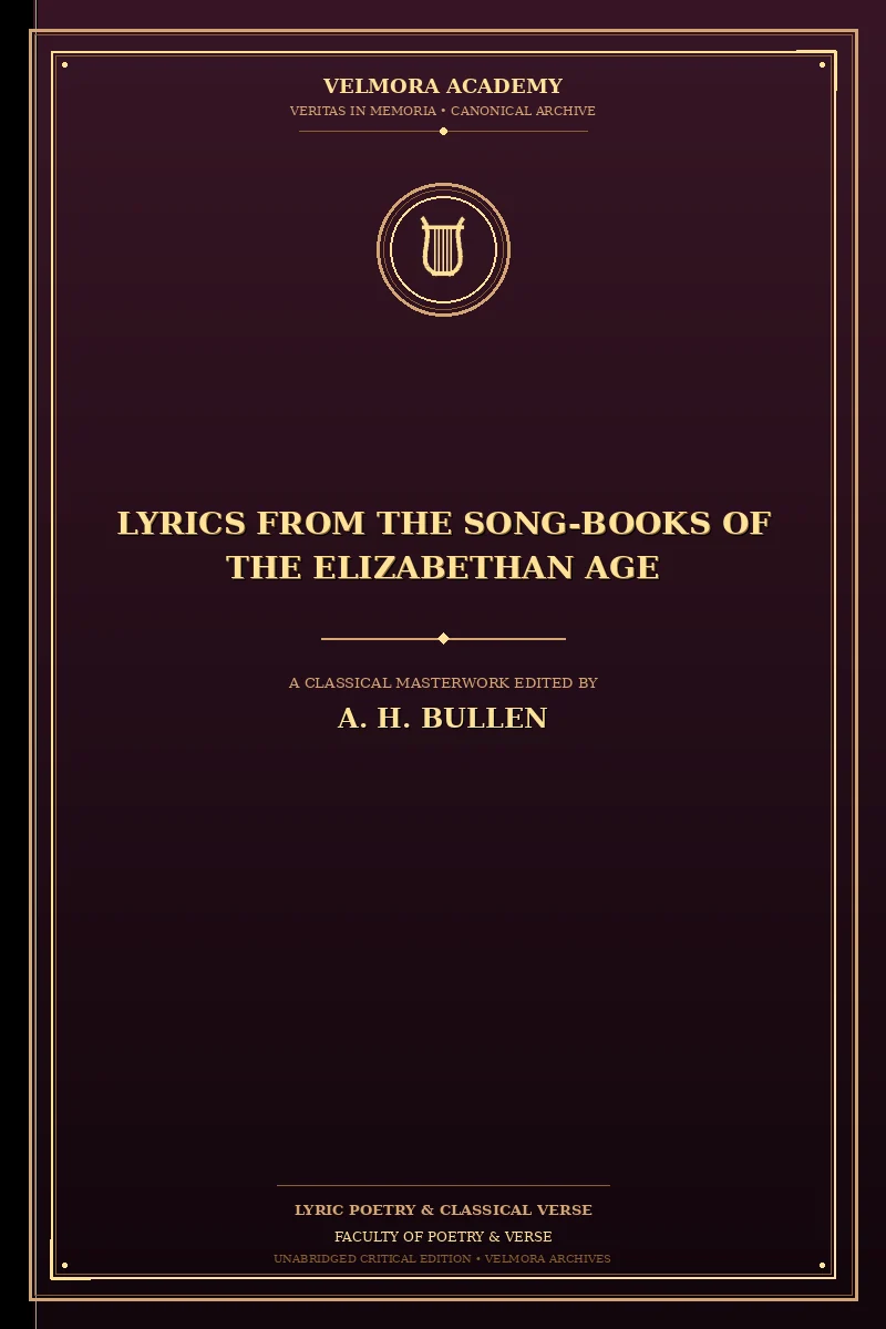 Cover of Lyrics from the Song-Books of the Elizabethan Age