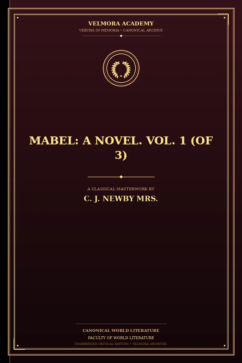 Cover of Mabel: A Novel. Vol. 1 (of 3)