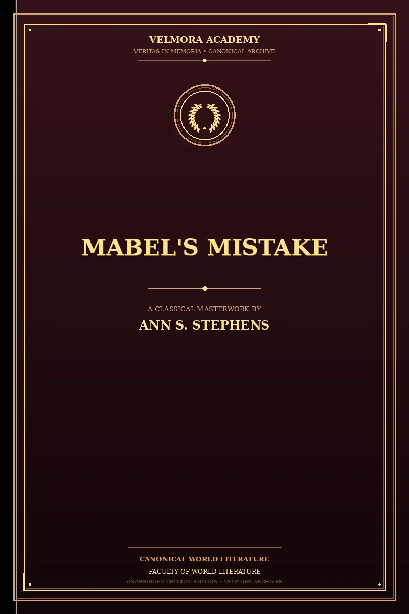 Cover of Mabel's Mistake