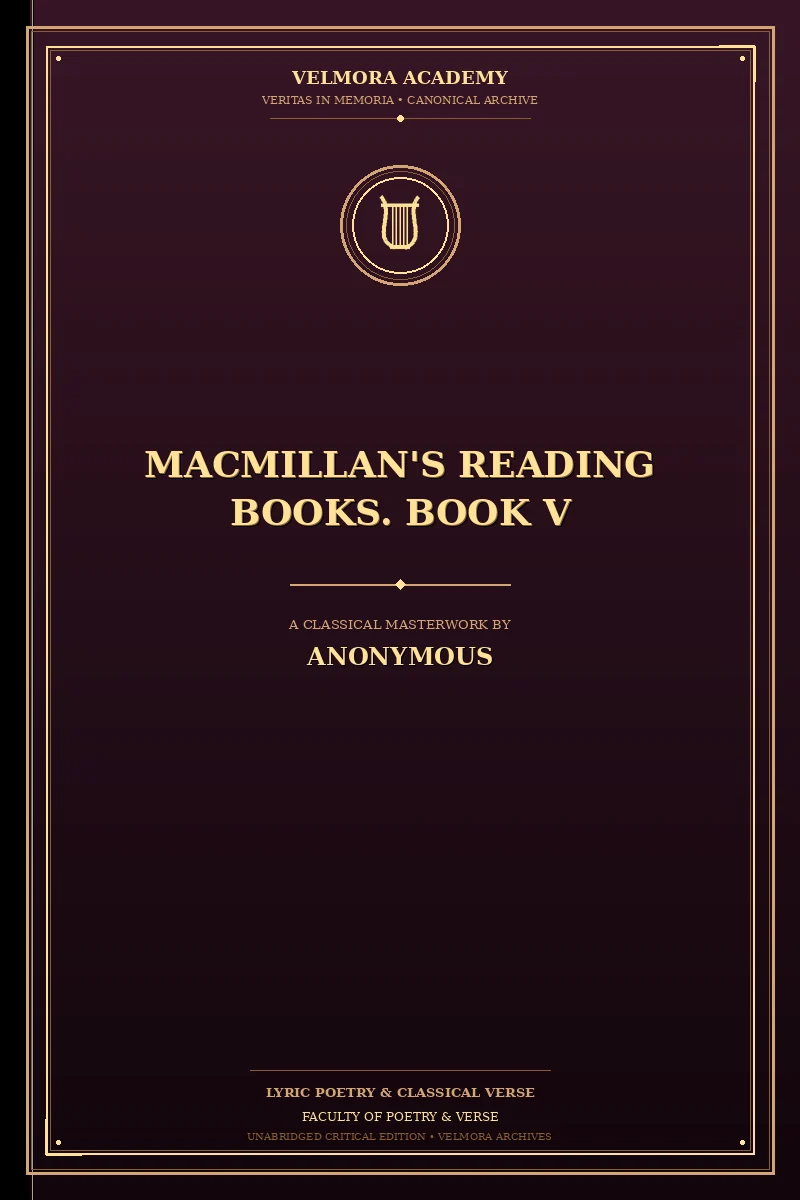 Cover of Macmillan's Reading Books. Book V