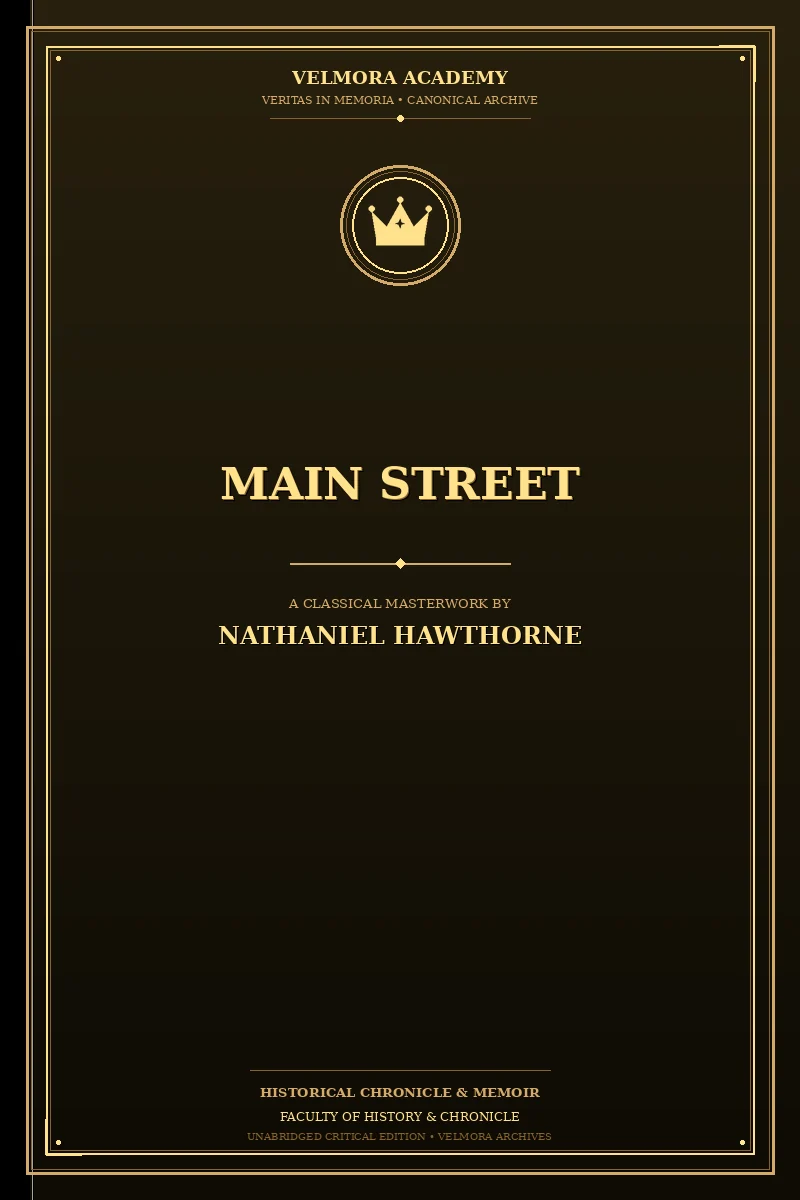 Cover of Main Street — "The Snow Image and Other Twice-Told Tales")