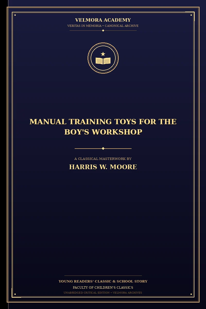 Cover of Manual Training Toys for the Boy's Workshop