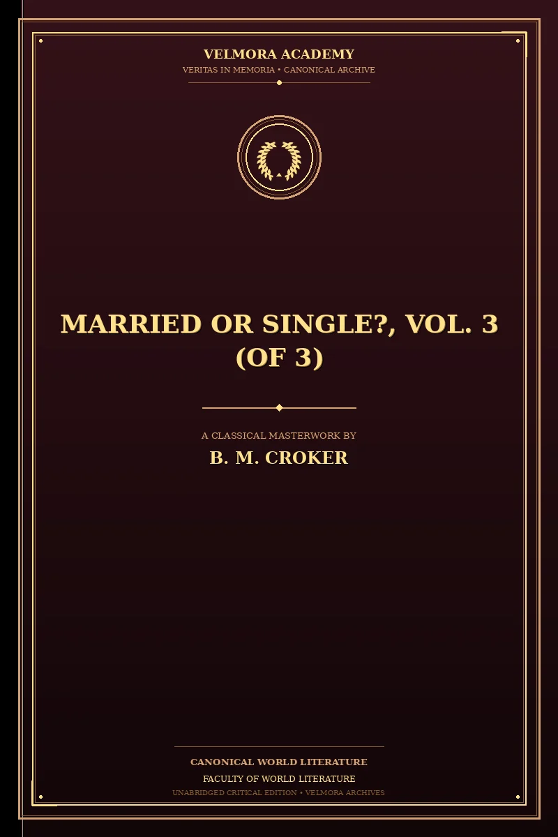 Married or single?, Vol. 3 (of 3)