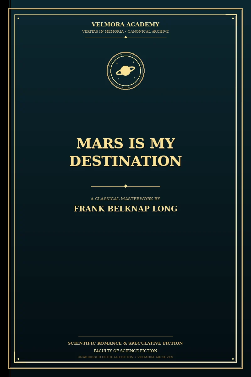 Cover of Mars Is My Destination