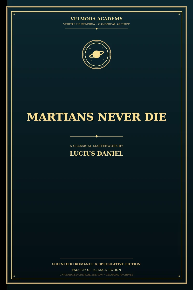 Cover of Martians Never Die