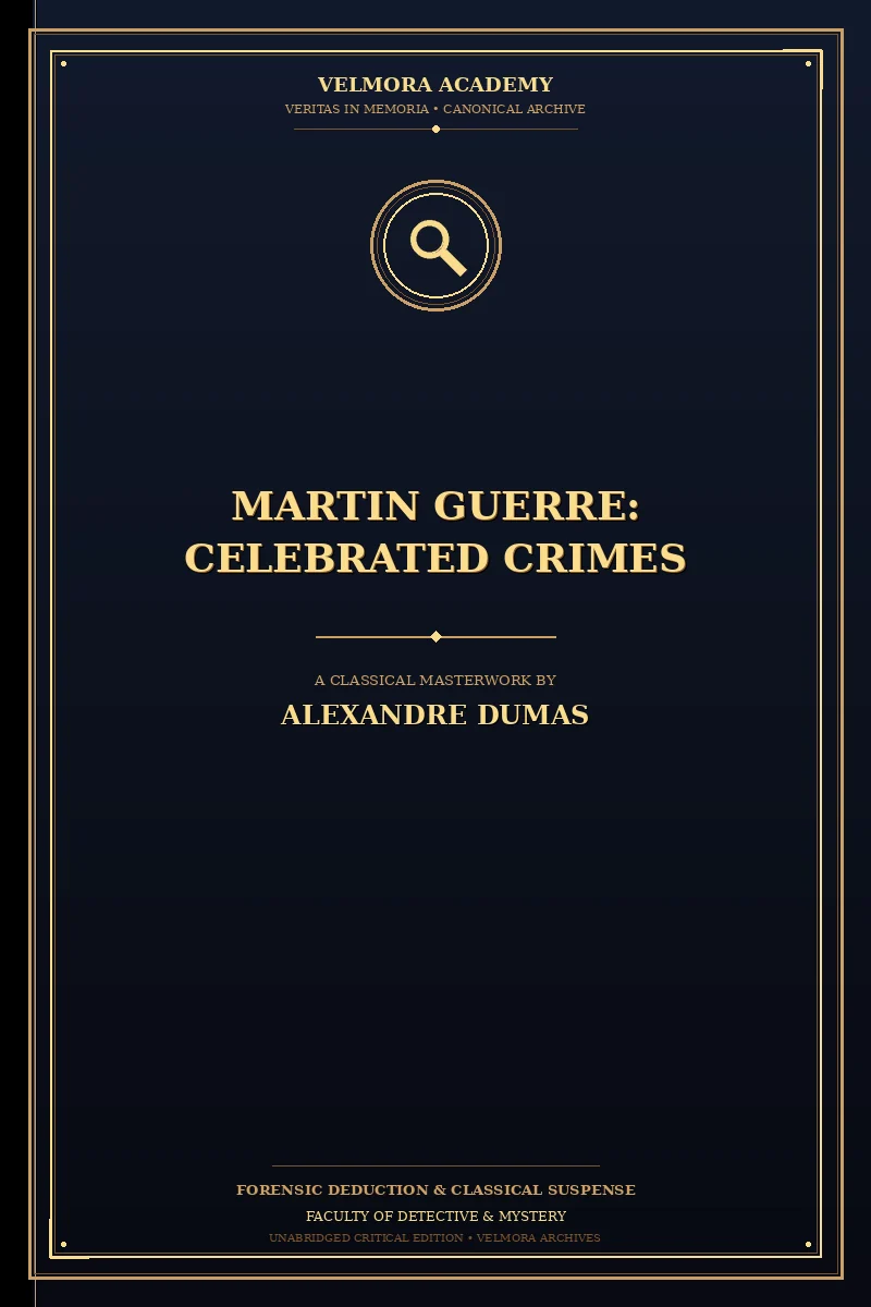 Cover of Martin Guerre: Celebrated Crimes
