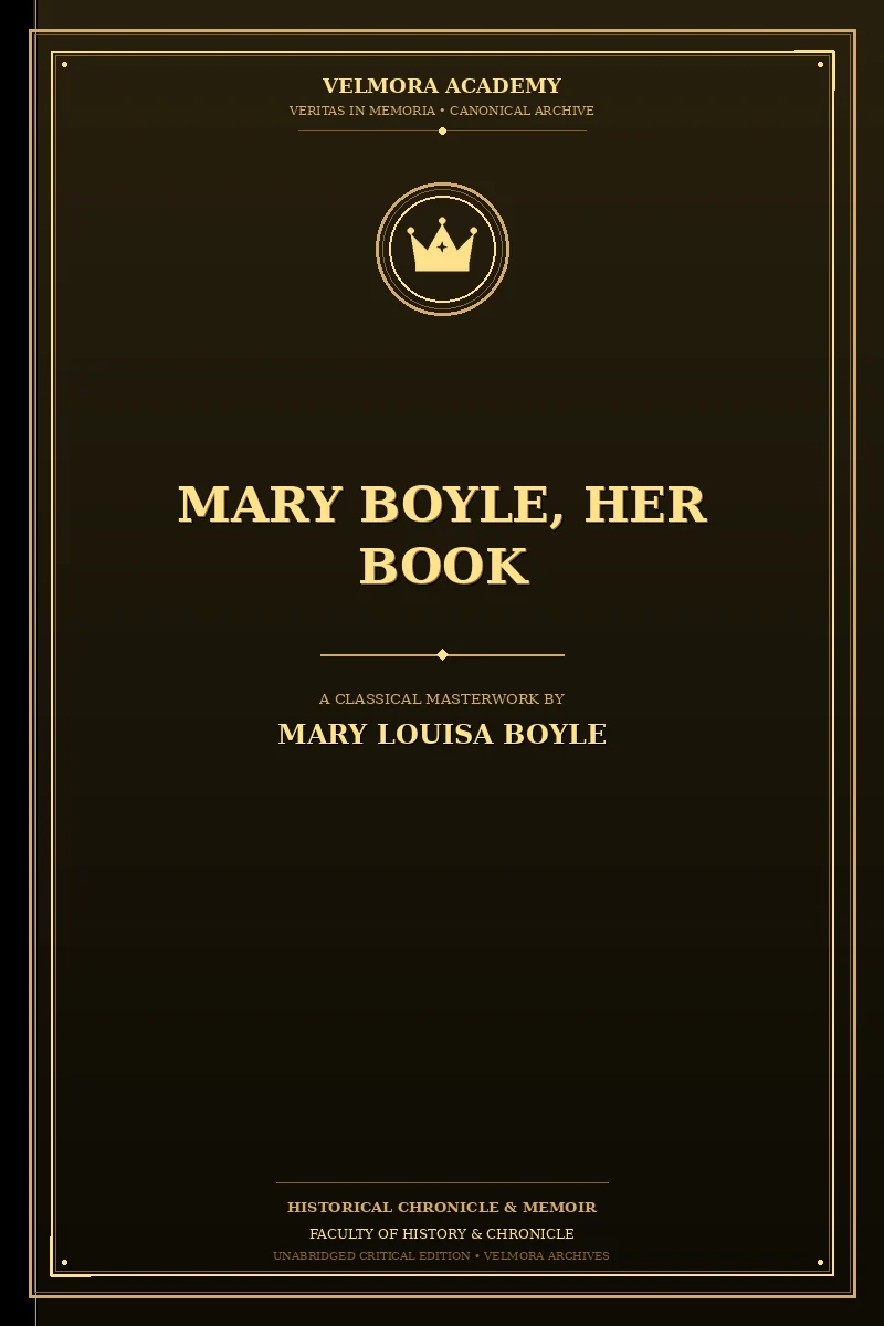 Cover of Mary Boyle, Her Book