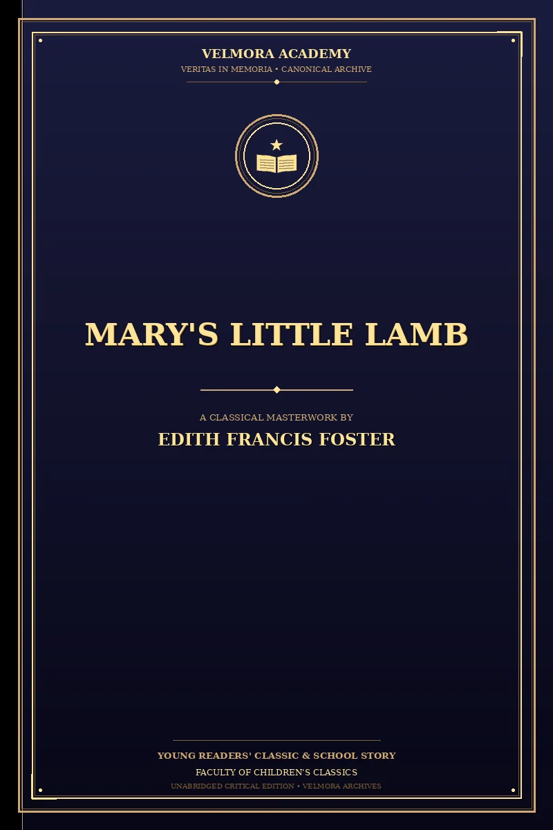Cover of Mary's Little Lamb