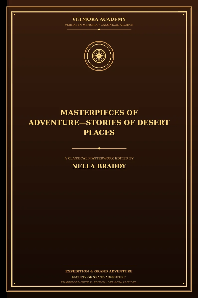 Masterpieces of Adventure—Stories of Desert