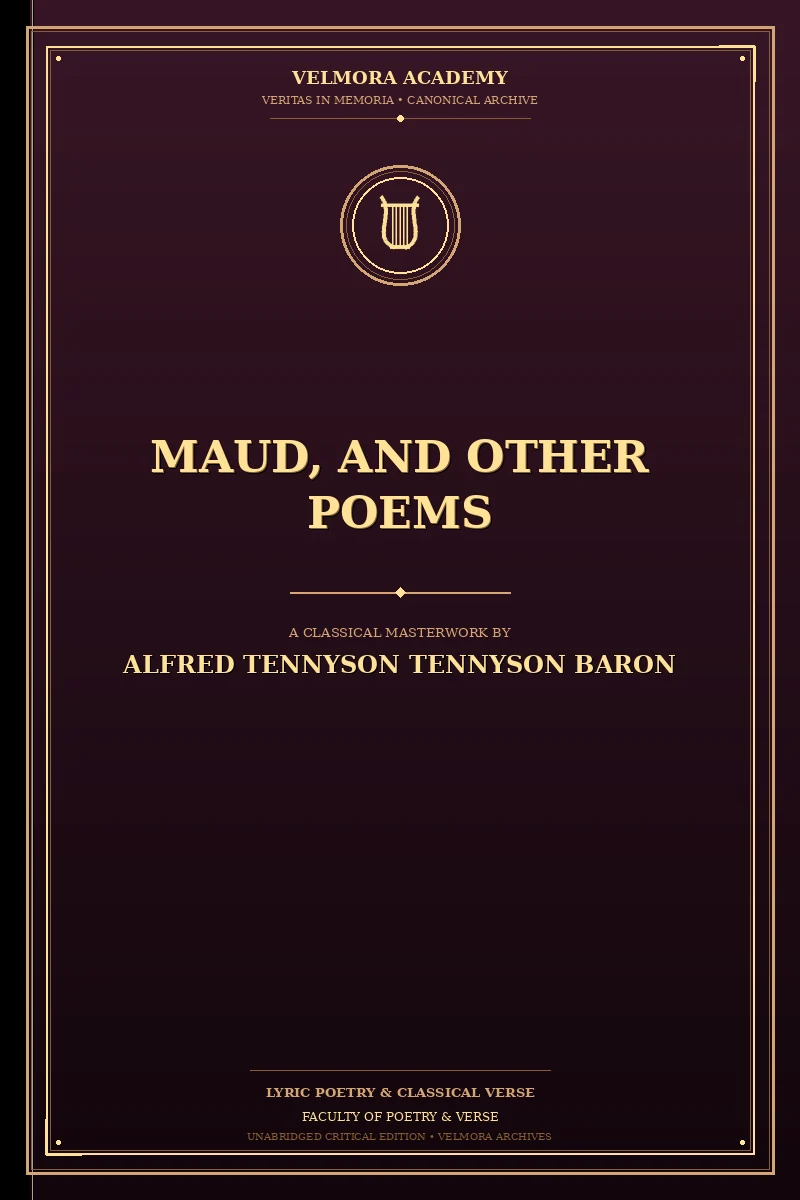 Cover of Maud, and Other Poems