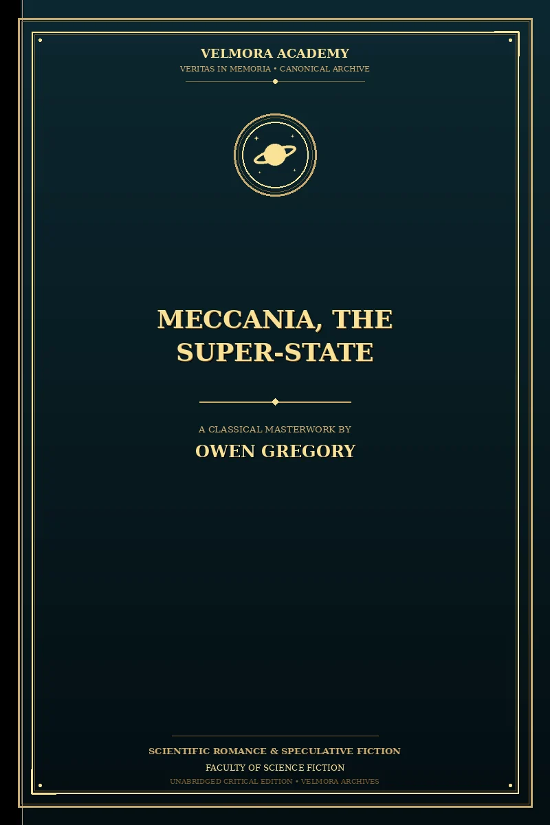 Cover of Meccania, the Super-State