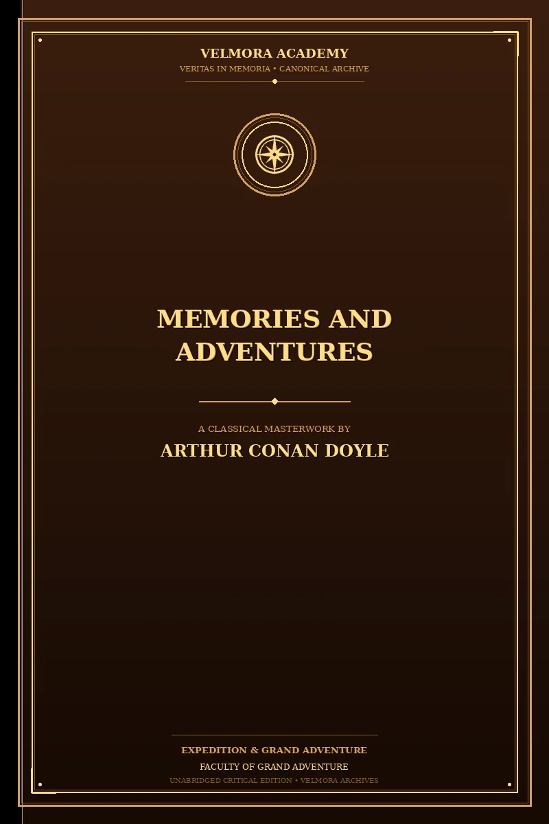 Cover of Memories and Adventures