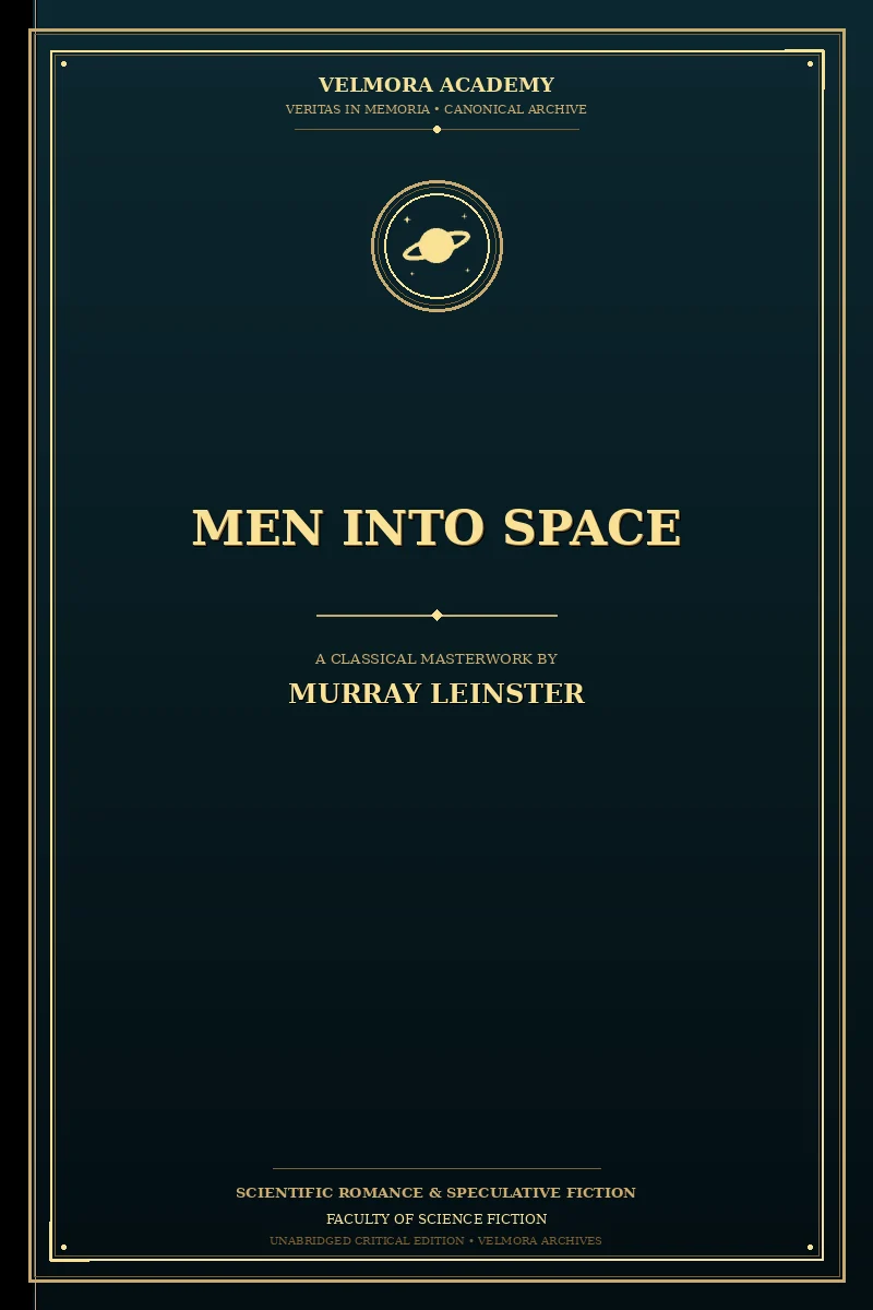 Cover of Men into space