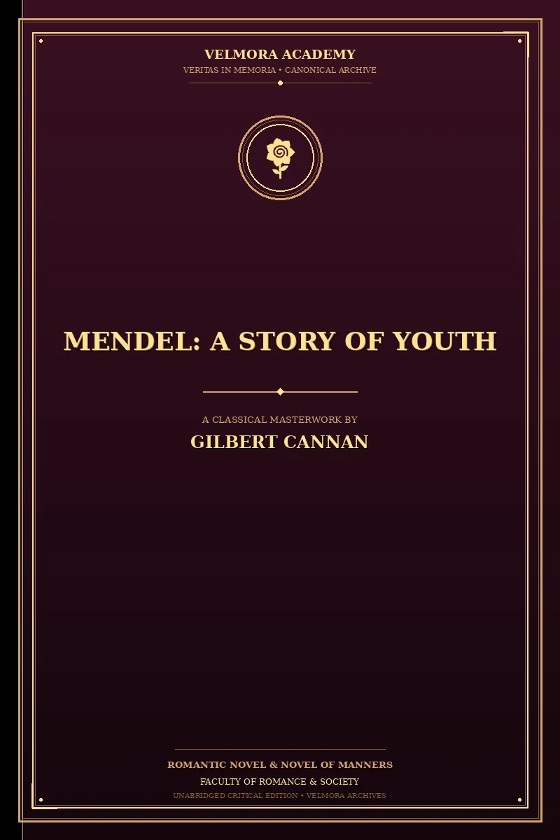 Mendel: A Story of Youth