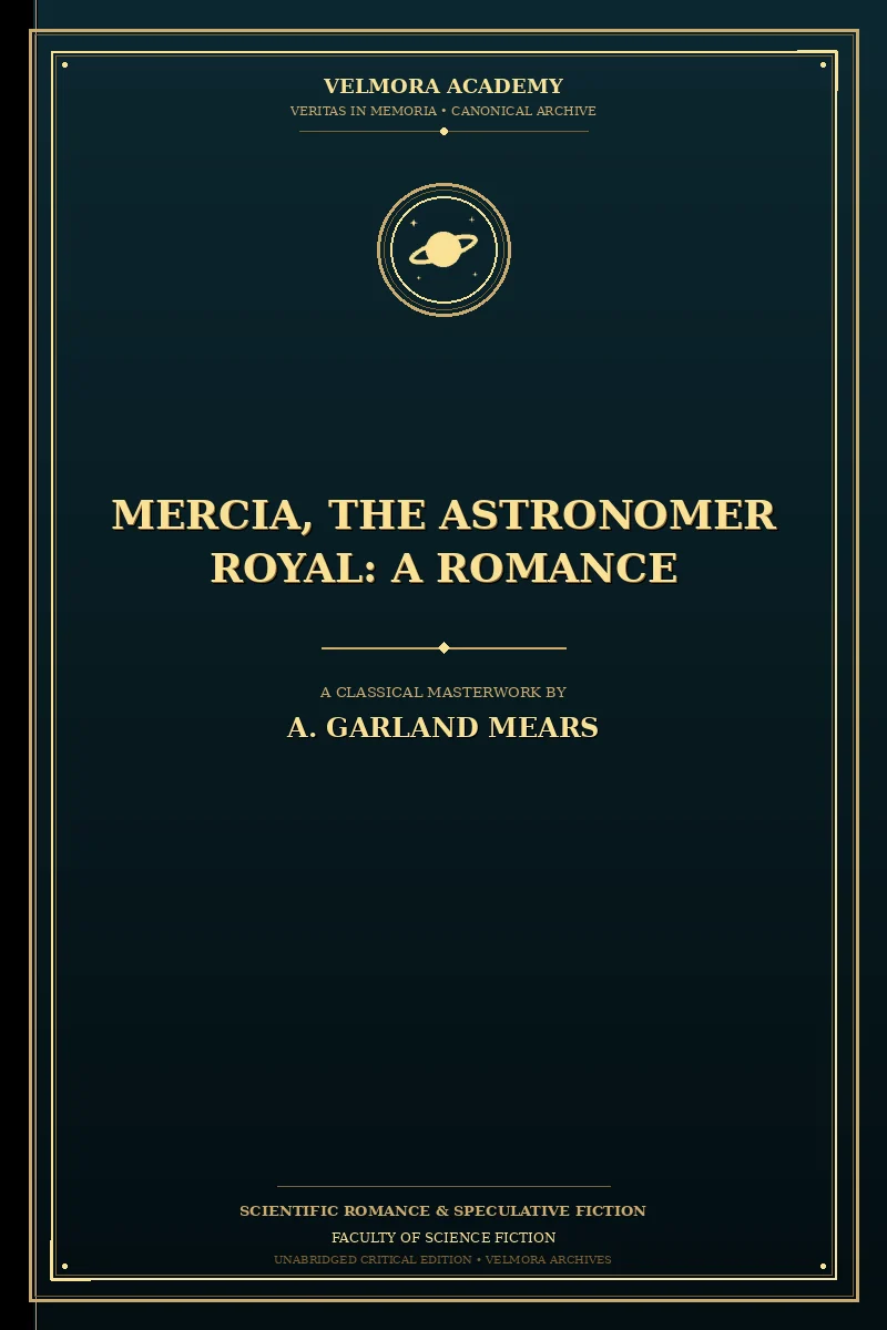 Mercia, the astronomer royal: A romance