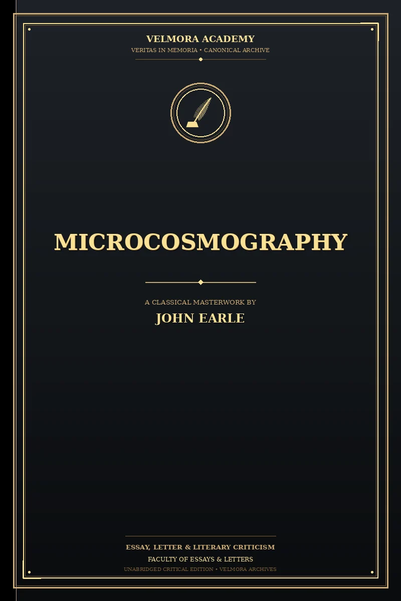 Cover of Microcosmography