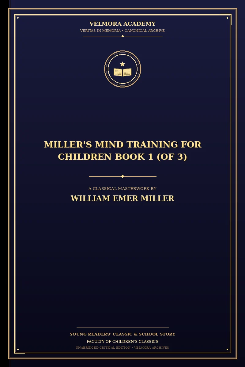 Cover of Miller's Mind Training for Children Book 1 (of 3)