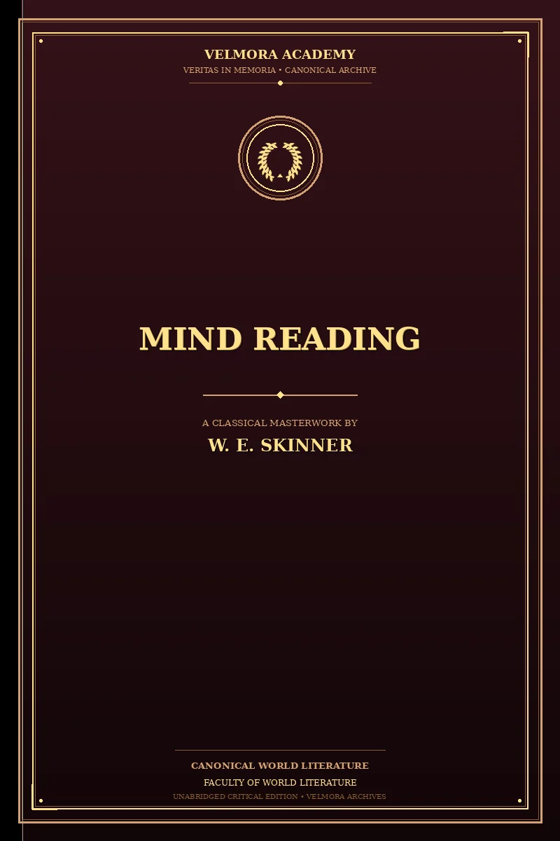 Cover of Mind reading