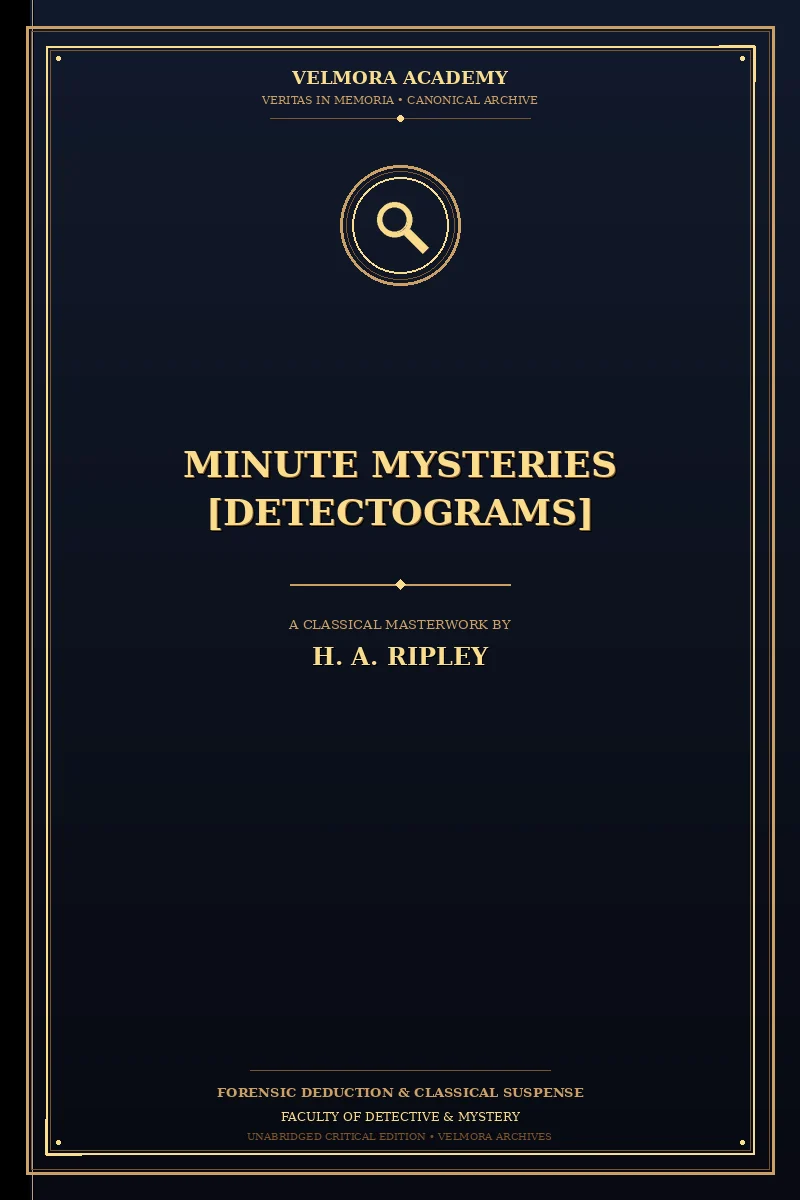 Cover of Minute Mysteries [Detectograms]