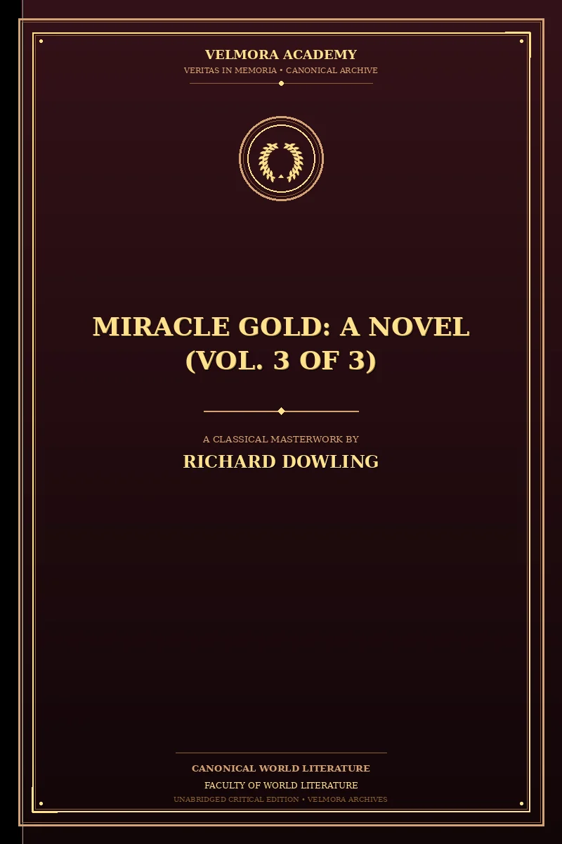 Cover of Miracle Gold: A Novel (Vol. 3 of 3)