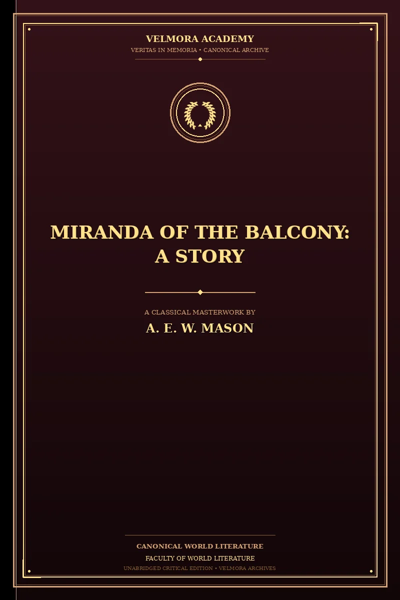 Cover of Miranda of the Balcony: A Story