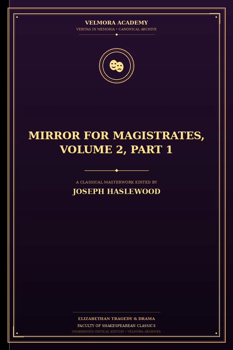 Cover of Mirror for Magistrates, Volume 2, Part 1