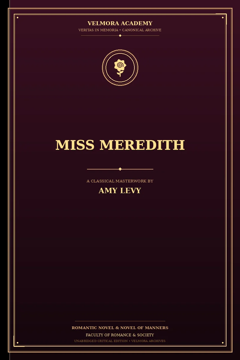 Cover of Miss Meredith