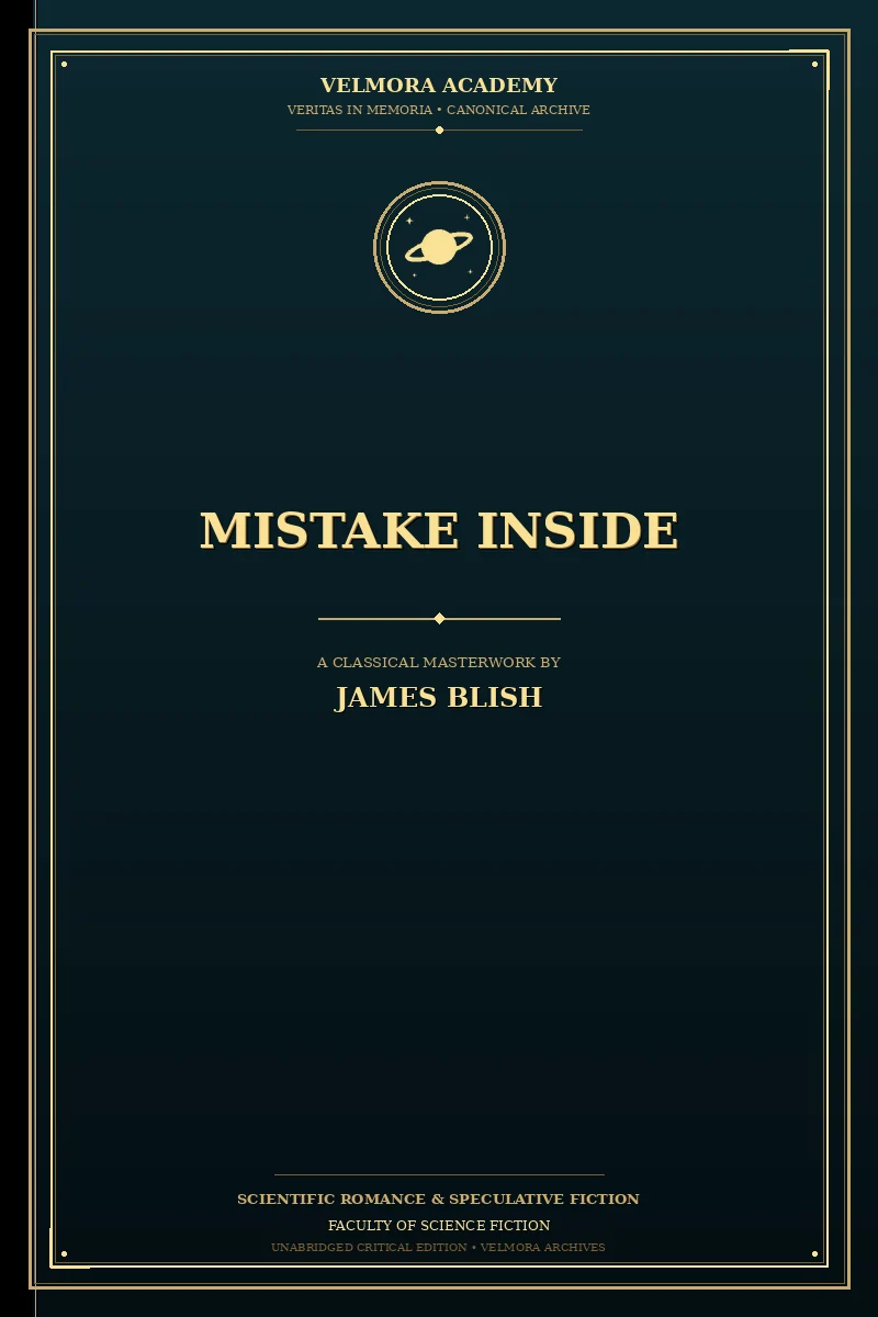 Cover of Mistake inside