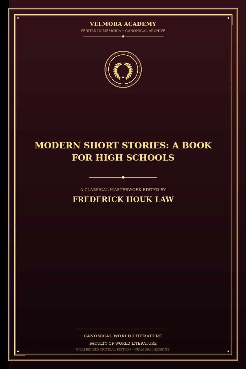 Cover of Modern Short Stories: A Book for High Schools