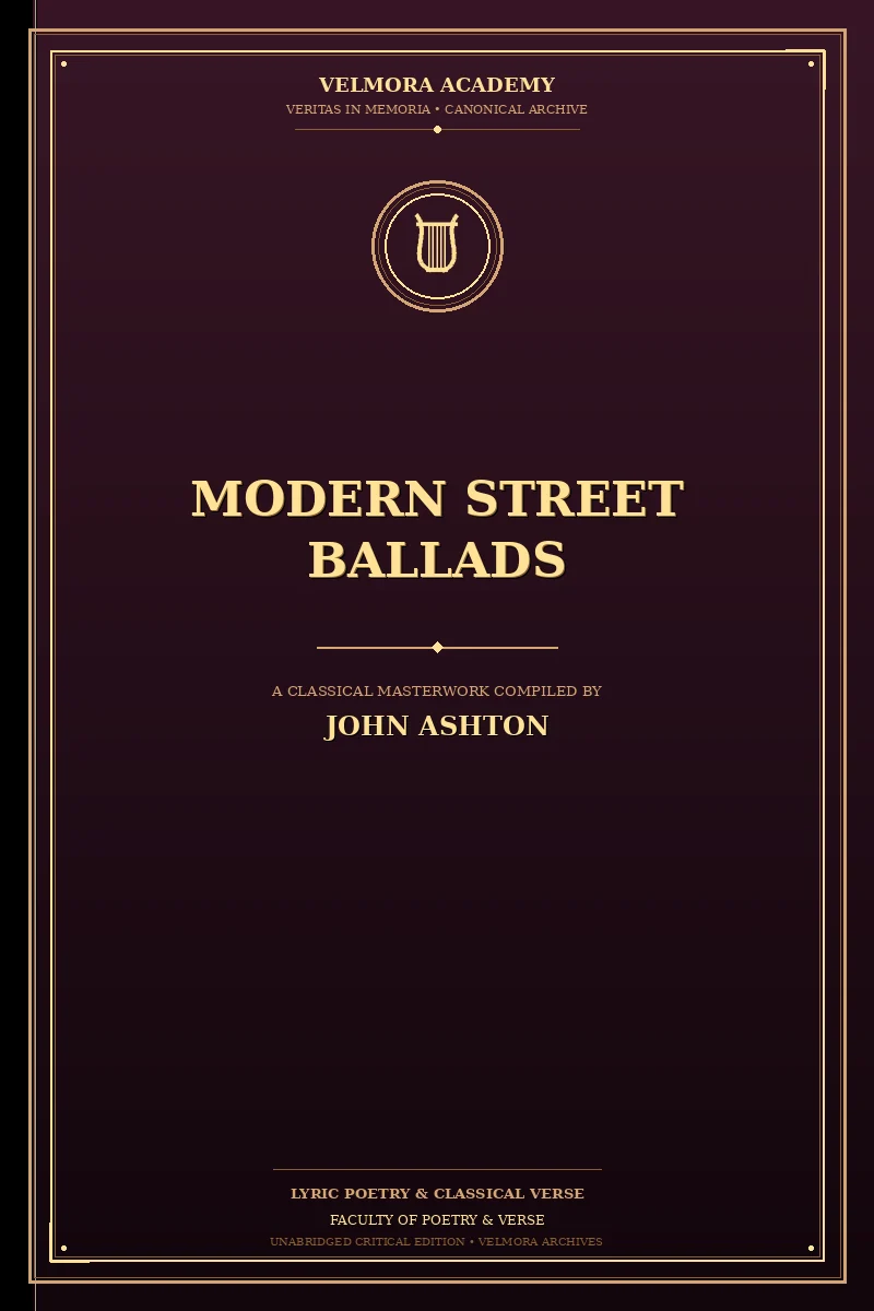 Cover of Modern Street Ballads