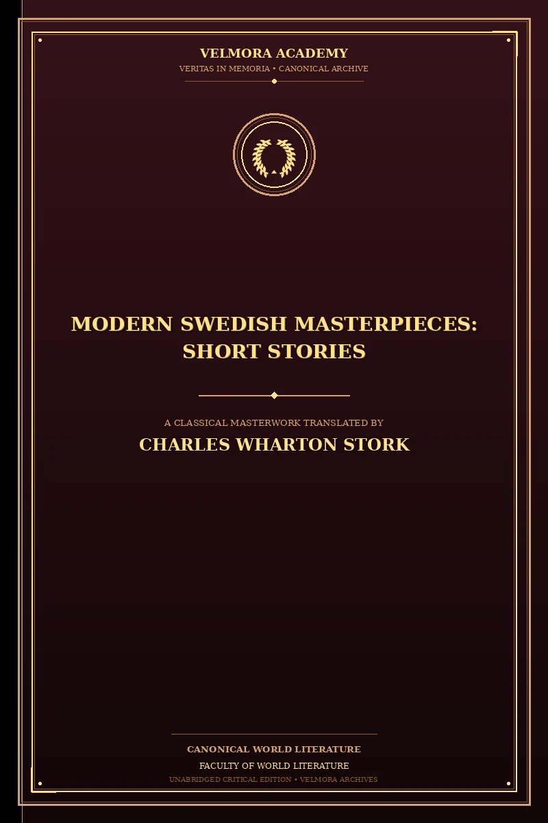 Cover of Modern Swedish Masterpieces: Short Stories