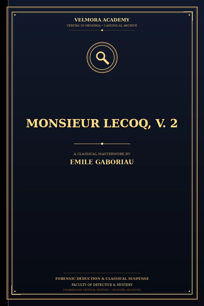 Monsieur Lecoq, V. 2