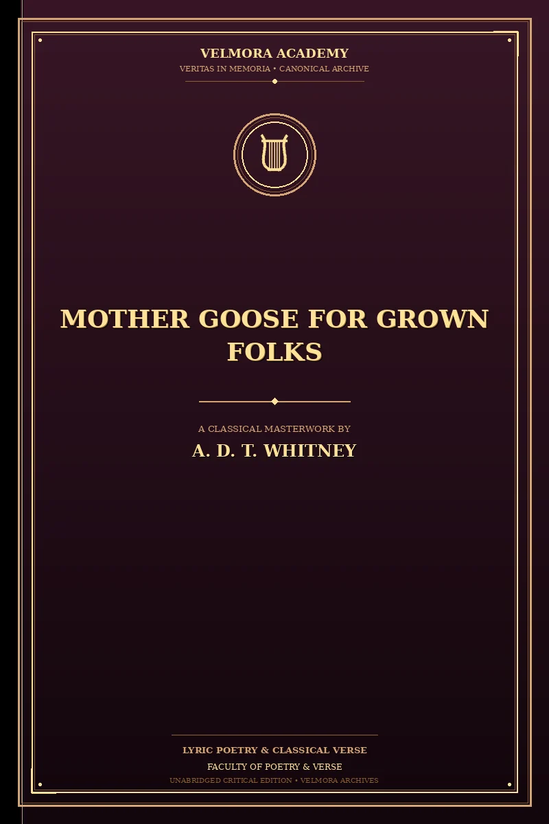 Mother Goose for Grown Folks
