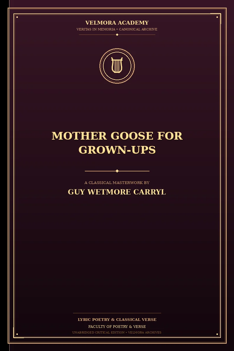 Mother Goose for Grown-Ups