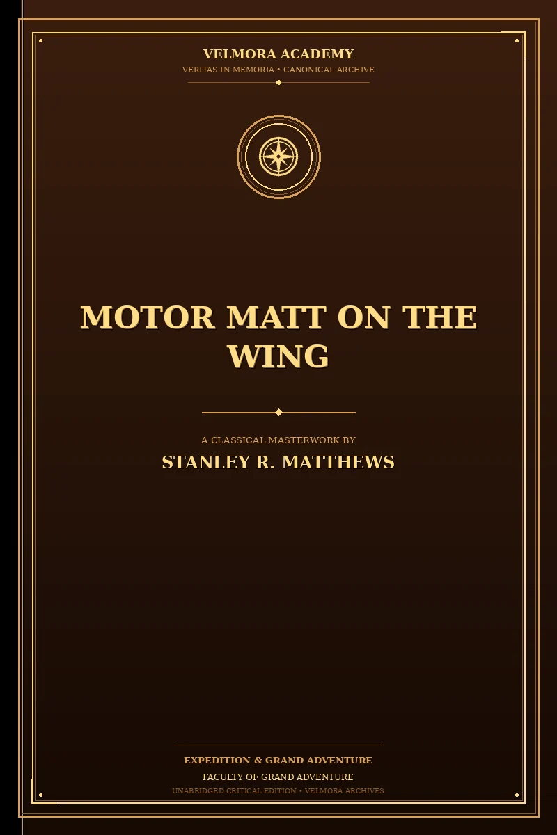Cover of Motor Matt on the Wing