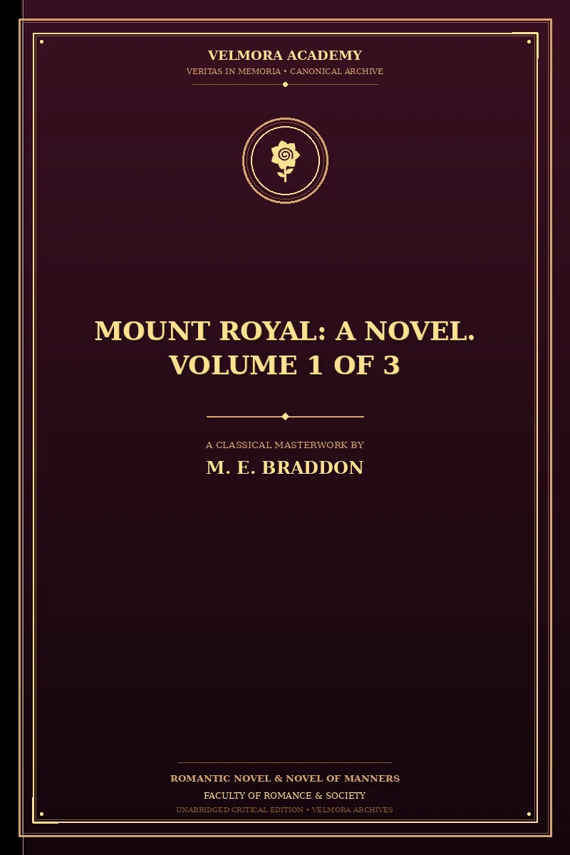 Cover of Mount Royal: A Novel. Volume 1 of 3