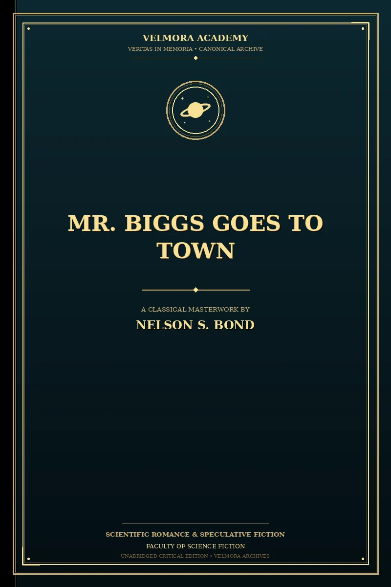 Cover of Mr. Biggs goes to town