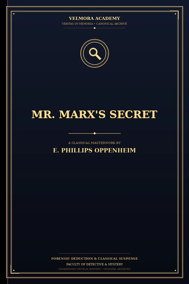 Cover of Mr. Marx's Secret