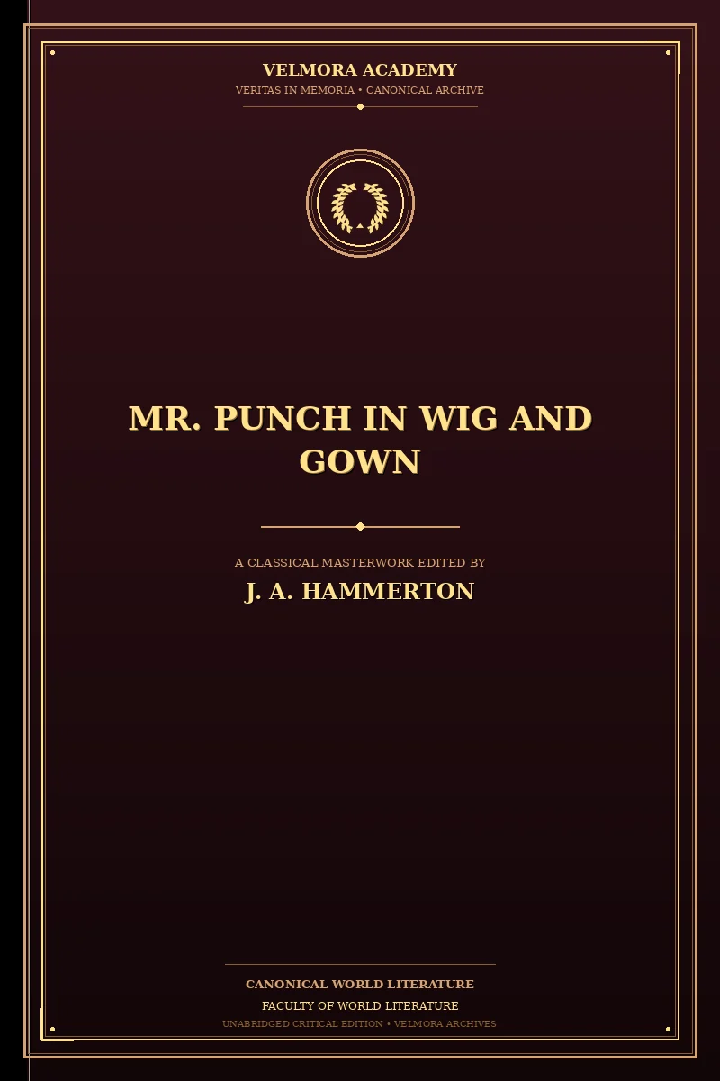 Mr. Punch in Wig and Gown