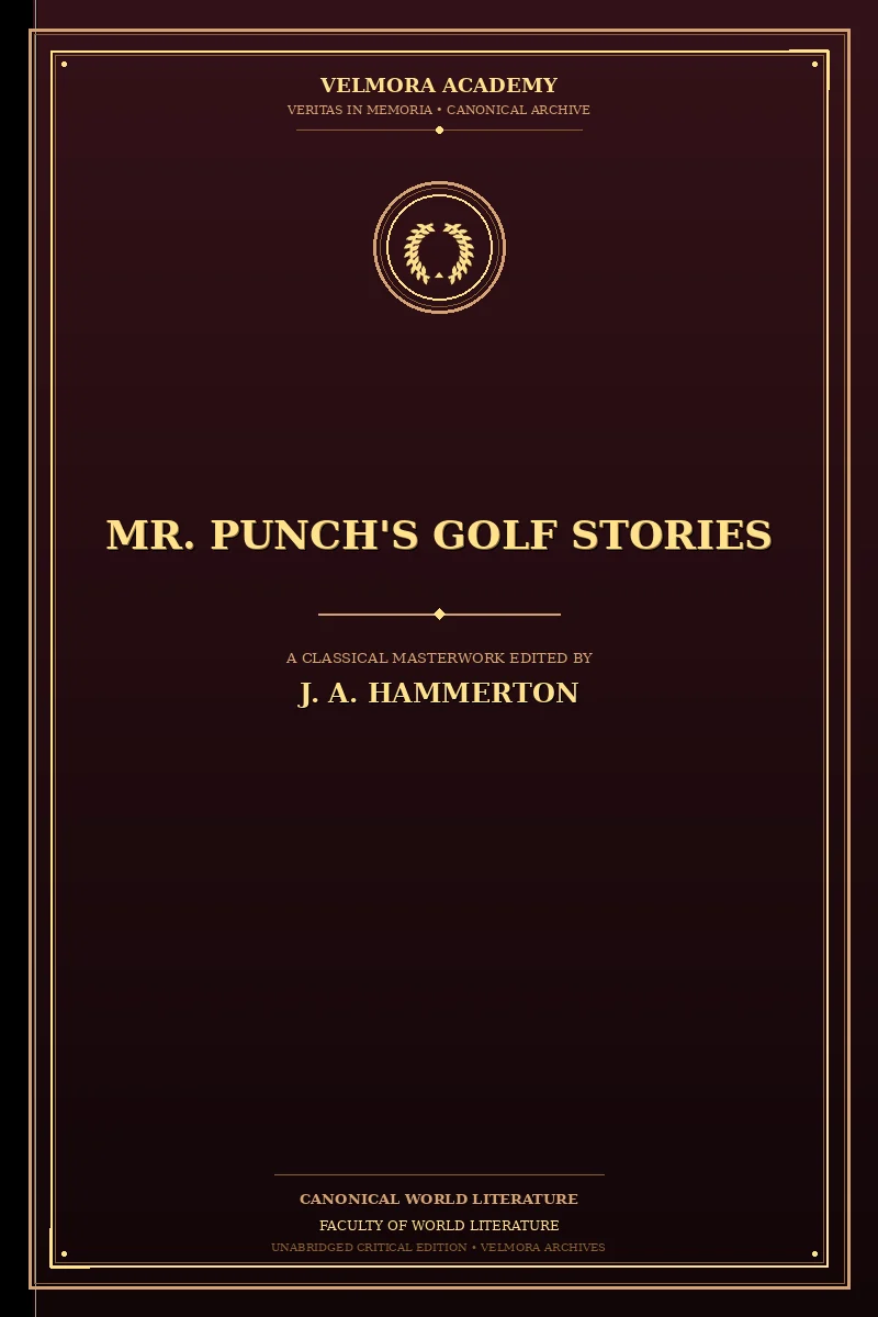 Cover of Mr. Punch's Golf Stories