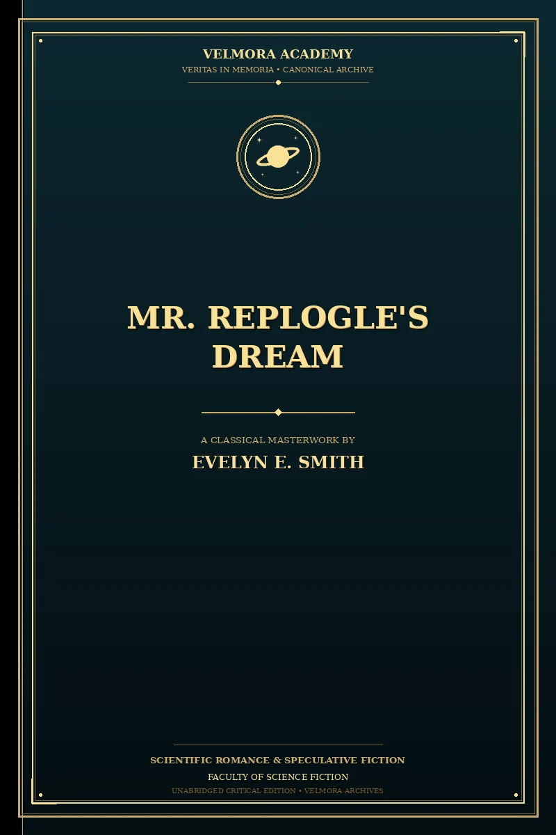 Cover of Mr. Replogle's dream