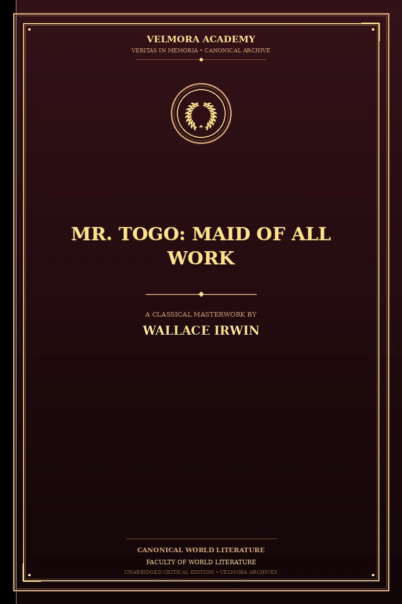 Cover of Mr. Togo: Maid of all Work