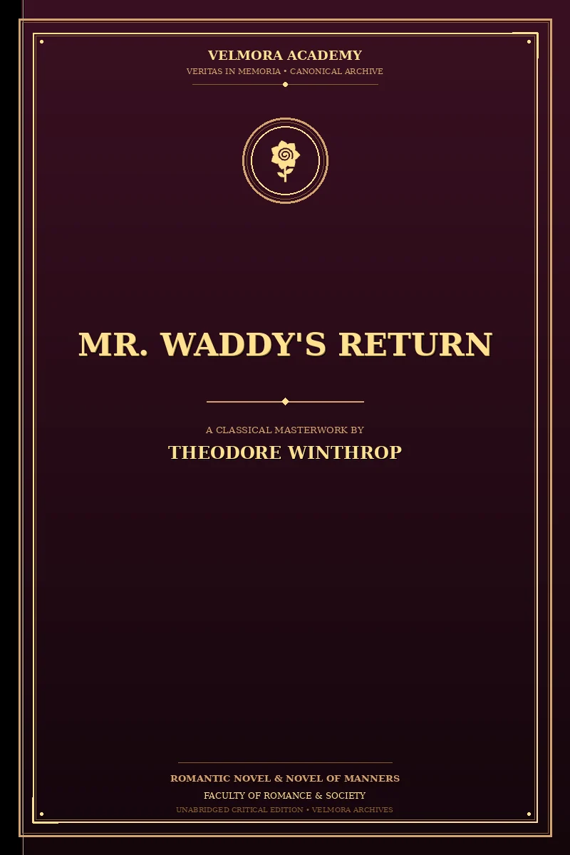 Cover of Mr. Waddy's Return